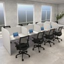 Ver imagem 1 de Plataforma de Trabalho Atendimento 8 Pessoas 3,70m Cinza F5 Cor:cinza
