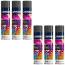 Ver imagem 2 de Tinta Spray 400ml Preto Brilhante Uso Geral em Aço Ferro Gesso Cerâmica Couro | Universo | Kit 06 Un