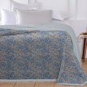 Ver imagem 3 de Cobertor Sherpa Queen Dupla Face Sherpa Toque Pele de Ovelha Carneiro - floral azul
