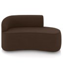 Ver imagem 5 de Sofá 2 Lugares para Sala 140cm Orgânico Wendi Suede Marrom I01 - Mpozenato
