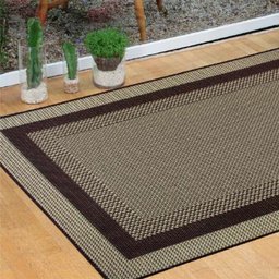 Tapete para Sala 1,50m X 2,00m Sisal Antiderrapante sem Pelo Lâncer - 590 Tabaco - 2