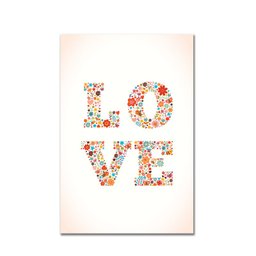 Placa Decorativa MDF LOVE Flores 30x40 - 2