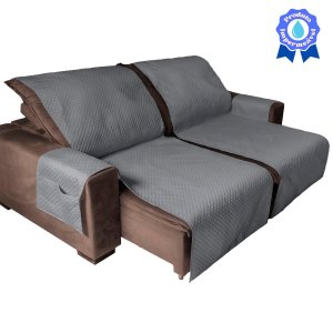 Manta para Sofá Retrátil Impermeável 2,20m X 2,40m Cinza