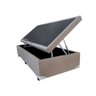 Base Cama Box Baú Solteiro Corino Bege 43x88x188 - 2