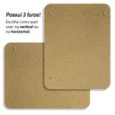 Ver imagem 3 de 2 Quadro Aviso Cortiça Recado Mural Fotos 43X56cm