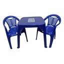 Ver imagem 1 de Mesa Infantil Azul + 02 Cadeira Infantil Plasnorthon Kit