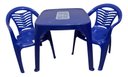 Ver imagem 1 de Mesa Infantil Azul + 02 Cadeira Infantil Plasnorthon Kit