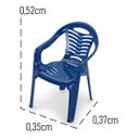 Ver imagem 6 de Mesa Infantil Azul + 02 Cadeira Infantil Plasnorthon Kit