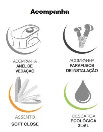VASO Sanitário ADAMAS ADM-616 - 3