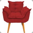 Ver imagem 3 de Kit 2 Poltronas Decorativas Para Recepção Manicure Sala De Estar + Puff Reforçado Suede