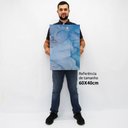 Ver imagem 2 de Quadro Decorativo em Canvas Abstrato Azul Diamante TaColado Moldura Flutuante 4,5cm Freijó 60 x 40cm