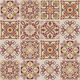 Adesivo de Azulejo Barroco 15x15 cm com 18un - 4