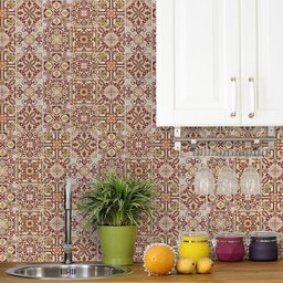 Adesivo de Azulejo Barroco 15x15 cm com 18un - 1