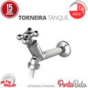 Ver imagem 2 de Torneira para Tanque com Bico Parede Tam.15cm Linha Porto Belo Abs 1/2'' e 3/4'' Cor Cromado Durín