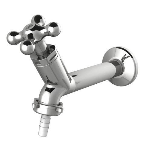 Torneira para Tanque com Bico Parede Tam.15cm Linha Porto Belo Abs 1/2'' e 3/4'' Cor Cromado Durín