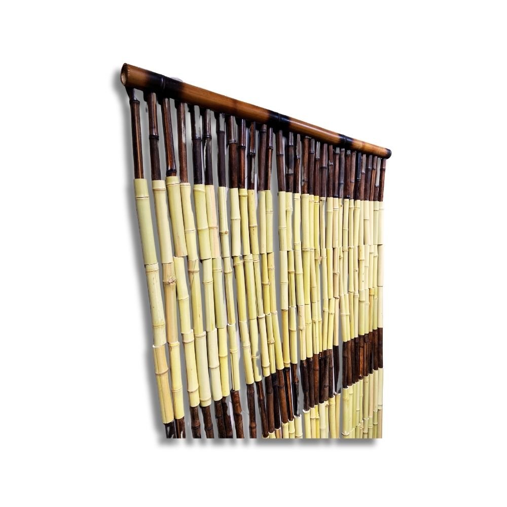 Cortina Artesanal de Bambu 30 Fios: Pbb 2m X 90cm Nc Caieiras - 2