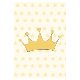 Placa Decorativa Quarto Bebê Ursinha Princesa Coroa 30x40cm - 1