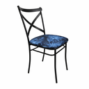 Ver imagem 1 de Cadeira de Cozinha Life Industrial Reforçada Preta 85c Estampada Ramado Preto