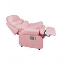 Ver mais imagens de Poltrona Reclinável Barão Papai Mamãe com Assento de Elevação Corano Rosa Rosa 309