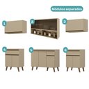 Ver imagem 4 de Armário de Cozinha Completa Atlanta Smart C Vidro Carraro Amêndoa