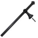Ver imagem 3 de Kit Varão Simples para Cortina 2 Metros X 19 mm Preto - 0276 - Alumark