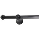 Ver imagem 2 de Kit Varão Simples para Cortina 2 Metros X 19 mm Preto - 0276 - Alumark