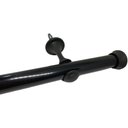 Ver imagem 4 de Kit Varão Simples para Cortina 2 Metros X 19 mm Preto - 0276 - Alumark