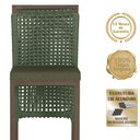 Ver imagem 2 de 8 Banqueta em Alumínio Roma Marrom Corda Náutica Tecido 13