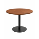 Ver imagem 2 de Mesa Redonda 90cm Tampo MDF Resistente e Base de Aço Tampo Marrom