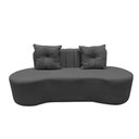 Ver imagem 3 de Sofá 3 Lugares Orgânico Curvo Madrid 180cm Suede Cinza
