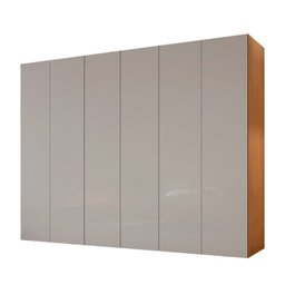 Guarda Roupa Casal Coliseu 100 Mdf 6 Portas e 6 Gavetas Moderna Mobília - 2