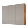 Guarda Roupa Casal Coliseu 100 Mdf 6 Portas e 6 Gavetas Moderna Mobília - 2