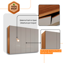 Ver mais imagens de Guarda Roupa Casal Coliseu 100 Mdf 6 Portas e 6 Gavetas Moderna Mobília