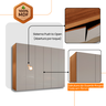Guarda Roupa Casal Coliseu 100 Mdf 6 Portas e 6 Gavetas Moderna Mobília - 8