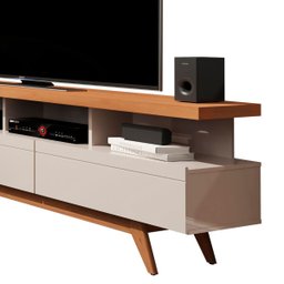 Rack 1.80 P/tv até 72 Polegadas Off White Nature Vivare Wood - 4