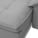Ver imagem 6 de Sofá 3 Lugares Retrátil Reclinável para Sala 230cm Giotto F04 Veludo Cinza - Lyam Decor