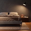 Ver imagem 7 de Cama Base Box King Unique 193x203 Sommier Moderno Pés de Ferro Bouclê Cinza - Desk Design
