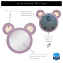Ver imagem 3 de Espelho Decorativo Infantil 43x44cm Urso Rosa