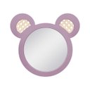 Ver imagem 1 de Espelho Decorativo Infantil 43x44cm Urso Rosa