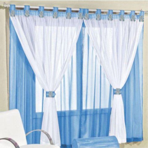 Cortina Juvenil Quarto Menino e Colcha Matelada Dinossauro - Azul
