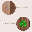 Ver imagem 5 de Guarda-roupa Potente 2,50m 2 Portas Ripadas Peroba/off White