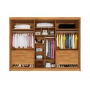 Ver imagem 4 de Guarda-roupa Potente 2,50m 2 Portas Ripadas Peroba/off White