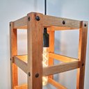Ver imagem 4 de Luminária Teto Pendente Estilo Industrial Madeira Nobre Tr