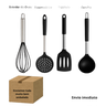 Utensílios de Cozinha Silicone – 4 Peças com Cabo em Inox - 3