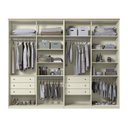 Ver imagem 5 de Guarda Roupa 4 Portas de Correr 100% MDF Americano Fancy Off White/Areia/Wood