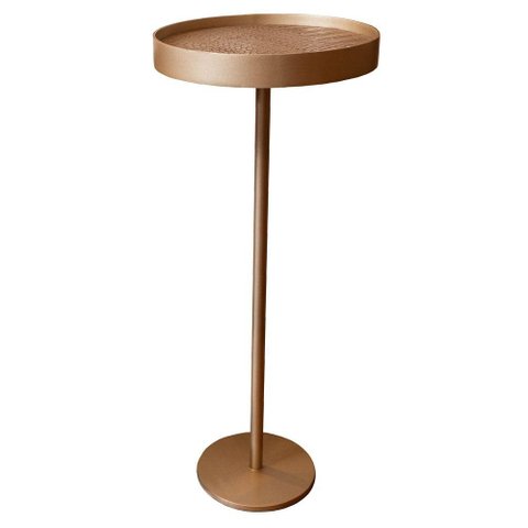 Mesa de Apoio Tokyo Media Recouro Croco Fendi Base Champagne 55 Cm - 69592