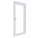 Ver imagem 2 de Porta de Alumínio de Giro com Vidro Temperado 215x90cm Lucasa Eccellente Abertura Direita