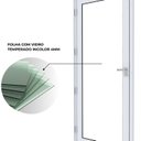 Ver imagem 4 de Porta de Alumínio de Giro com Vidro Temperado 215x90cm Lucasa Eccellente Abertura Direita