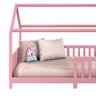 Cama Infantil Montessoriana Casa Madeira com Estrado Nina Rosa Idimex - 7