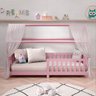 Cama Infantil Montessoriana Casa Madeira com Estrado Nina Rosa Idimex - 8